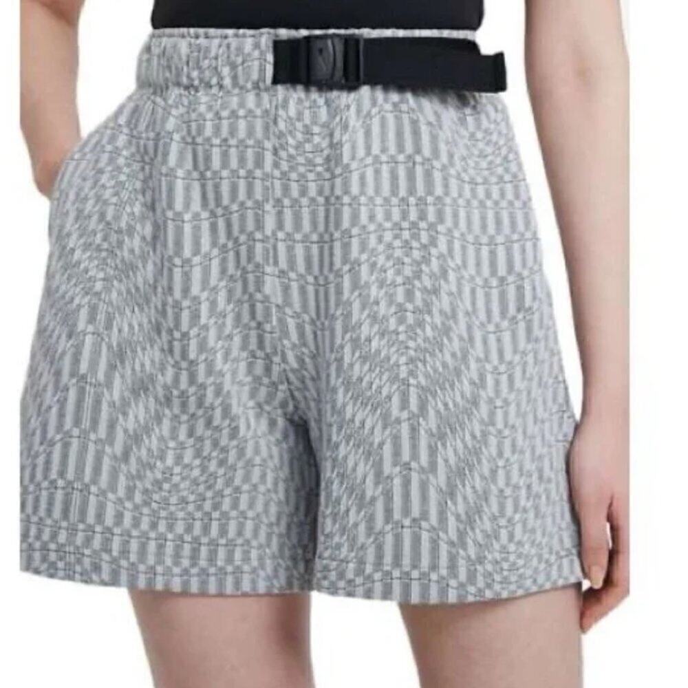 Nike Sportswear Tech Pack Geometric Knit Shorts Gray Size M CZ9789-010